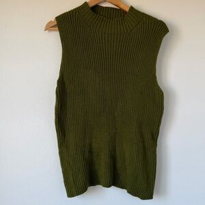 Vintage Green Tower Hill Sweater Vest Size Large